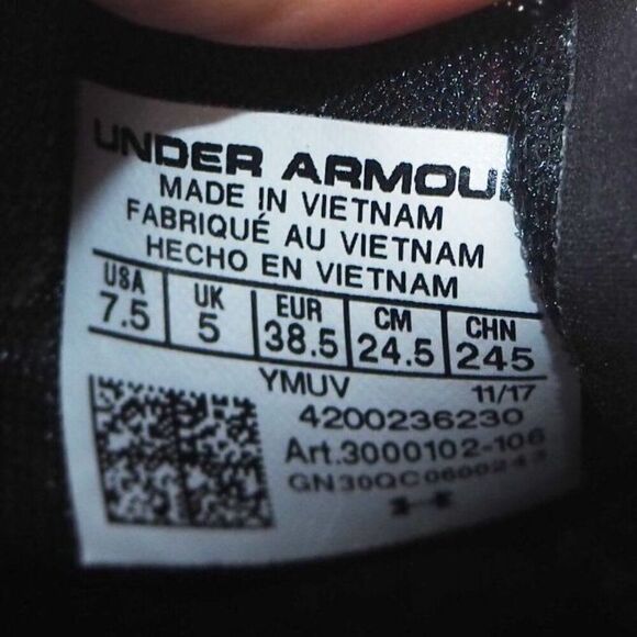 Under Armour Sway 'Anthracite Elemental' Sneakers 3000102-106 Women's 7.5 - Picture 10 of 11